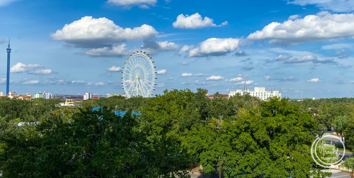 The Orlando ICON from a distance - one of the best things to do in Orlando with kids