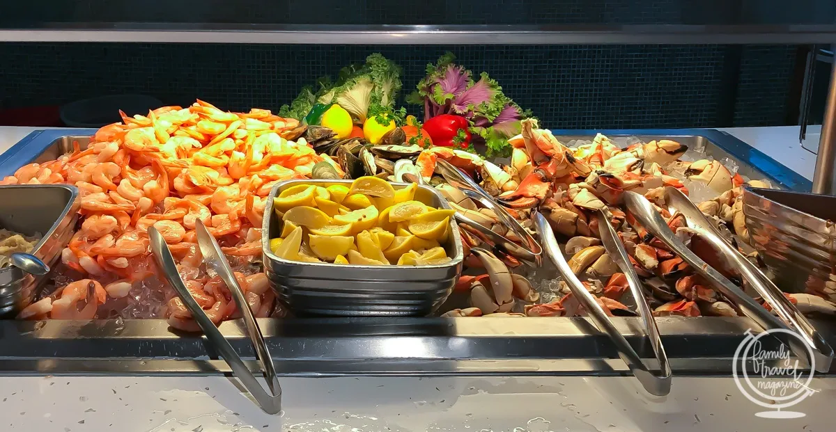 Shrimp and crab at Cabanas buffet