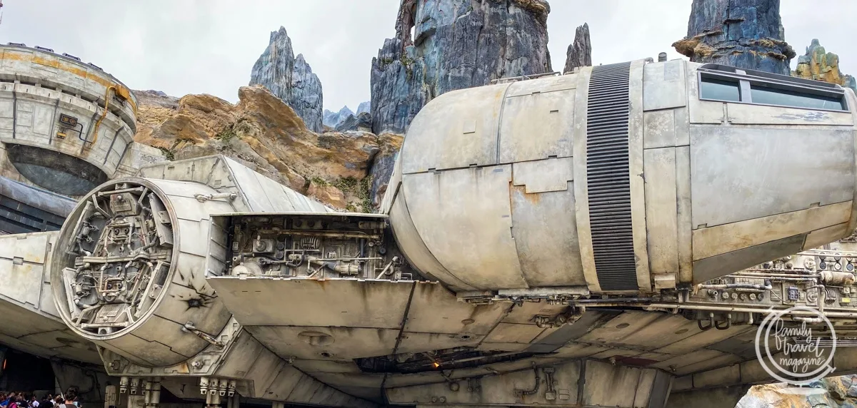 Millenium Falcon replica at Galaxy's Edge