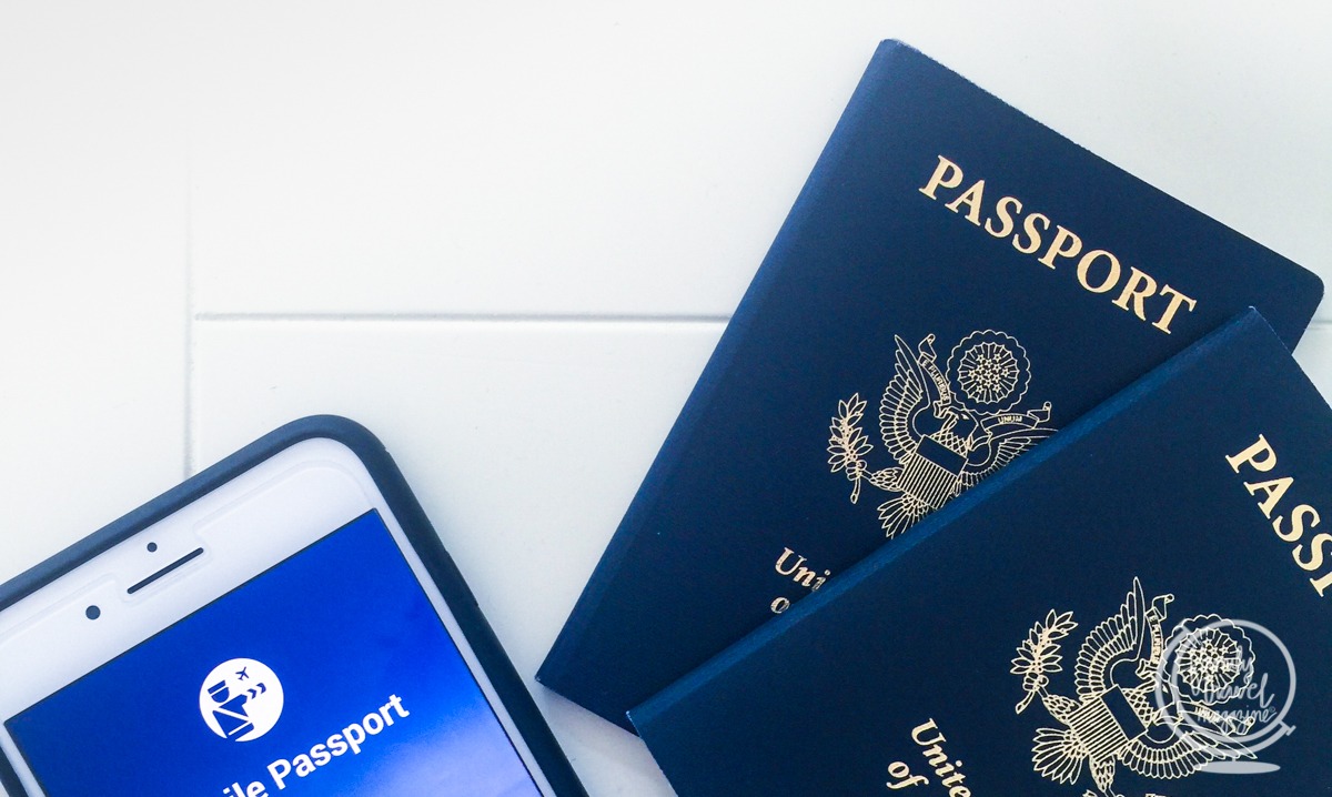 Passports with mobile passport app