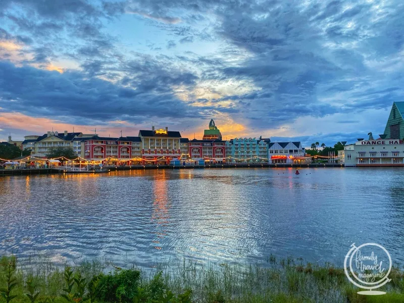 The Disney Boardwalk in the evening