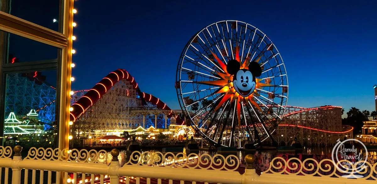 Pixar Pier at night