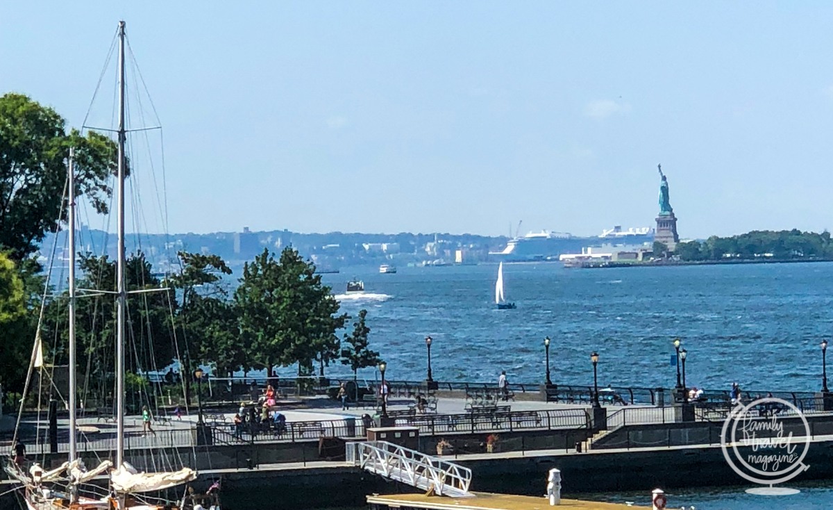 The Statue of Liberty from afar 
