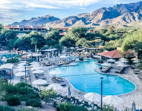 Overview of the pool at the Westin La Paloma