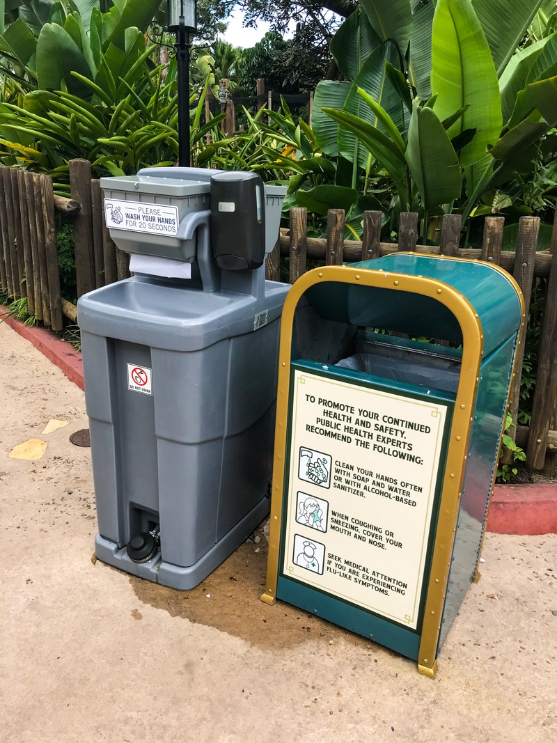 hand washing station