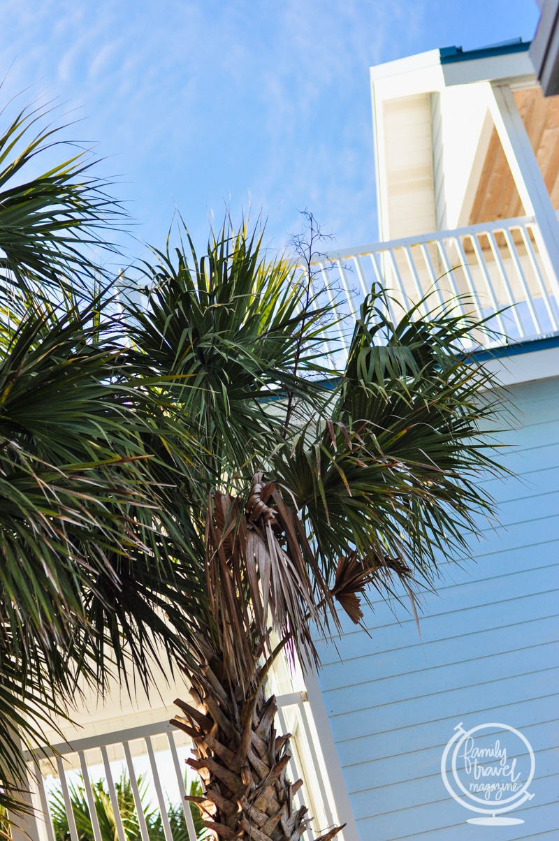 The yard of a vacation rental