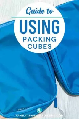 Turquoise packing cubes