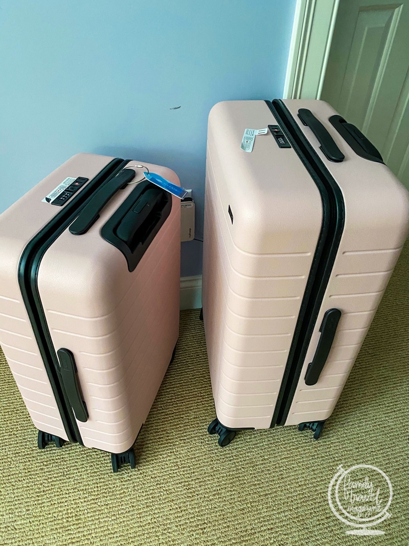 Pink Away suitcases 
