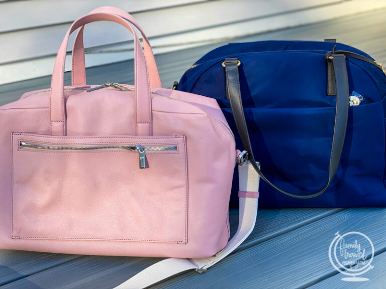 Away everywhere bag and Lo and Co bag