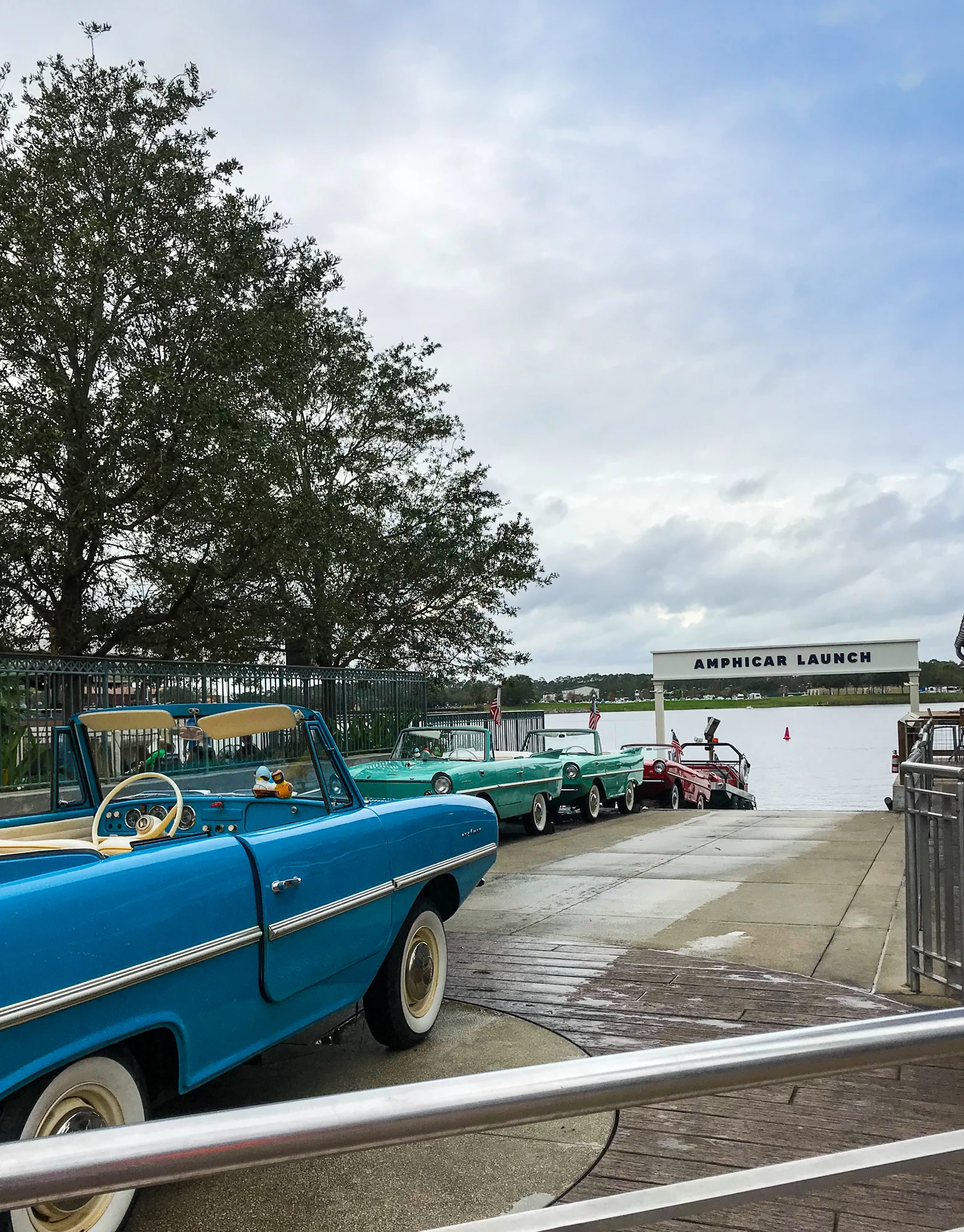 Amphicar boats at Disney Springs