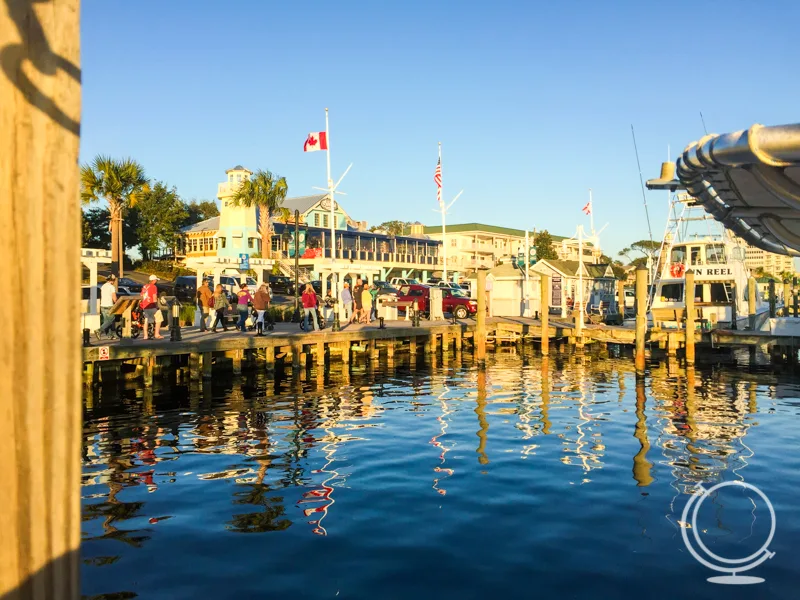 Destin waterfront with pier