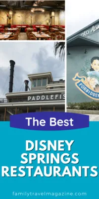 The Best Disney Springs restaurants, including fine dining, quick service, table service, and kiosks throughout the various Disney Springs districts.