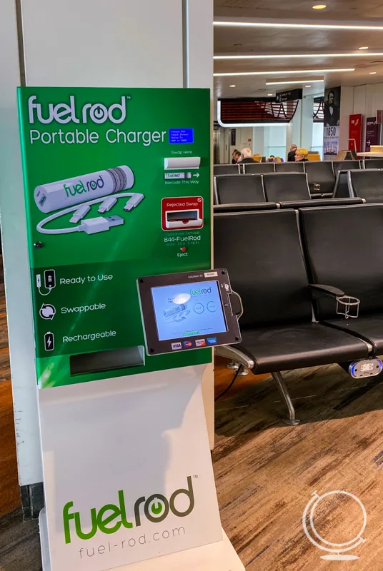 FuelRod kiosk at Boston's Logan Airport