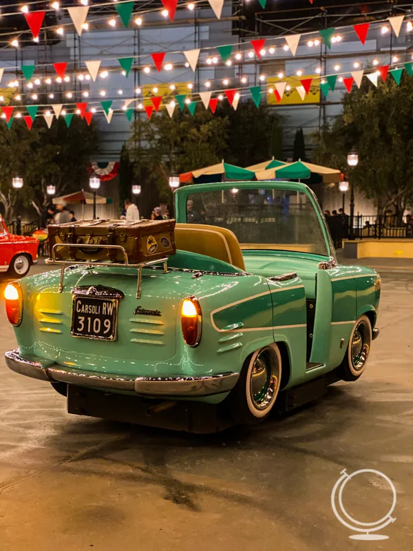 A car on the Luigi ride