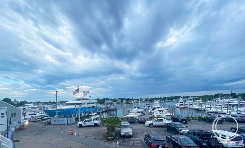 Tugboats view of Hyannis Marina