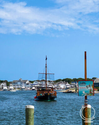 Pirate ship tour boat in Hyannis