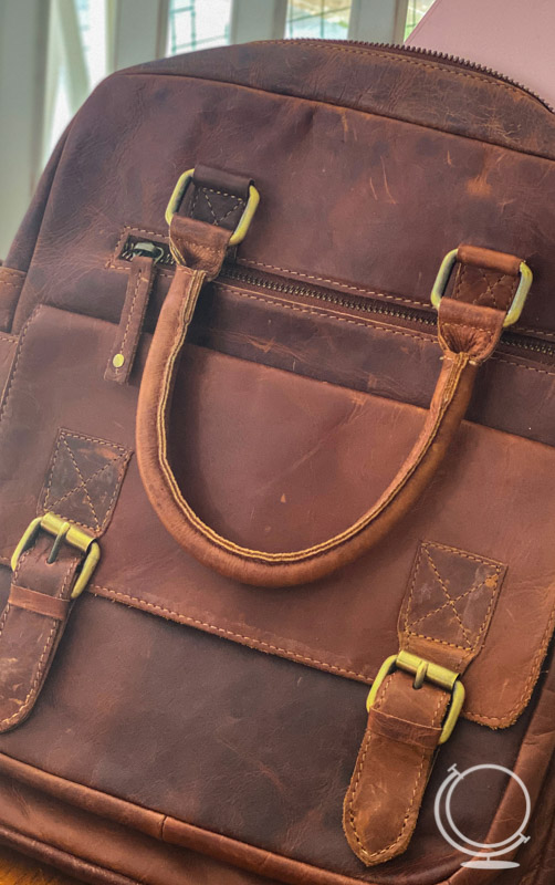 Leather tote from Amazon