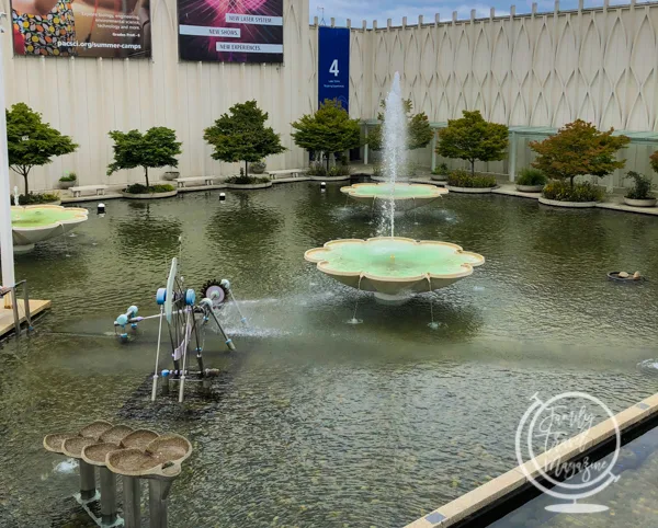 Fountains at the Pacific Science Center