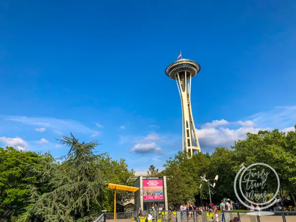 Entrance to Seattle Center with Space Needle