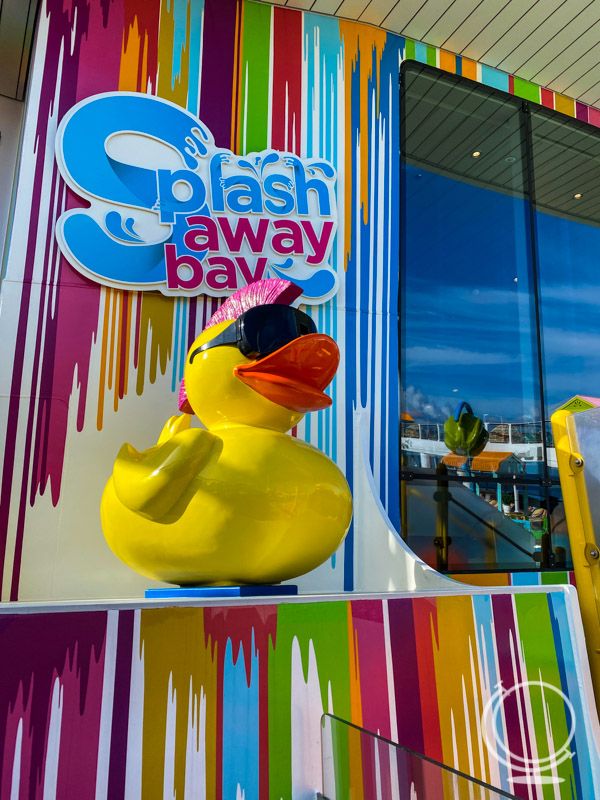 Huge Rubber Duck sign for Splashawaybay