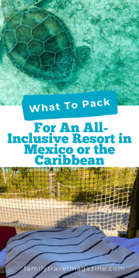 Going on an all-inclusive vacation to a beach destination in Mexico or the Caribbean? Here's what to pack for an all inclusive resort in Mexico or the Caribbean. Keep in mind that we may be missing something you will need, so use this as a starting point to create your own packing list.