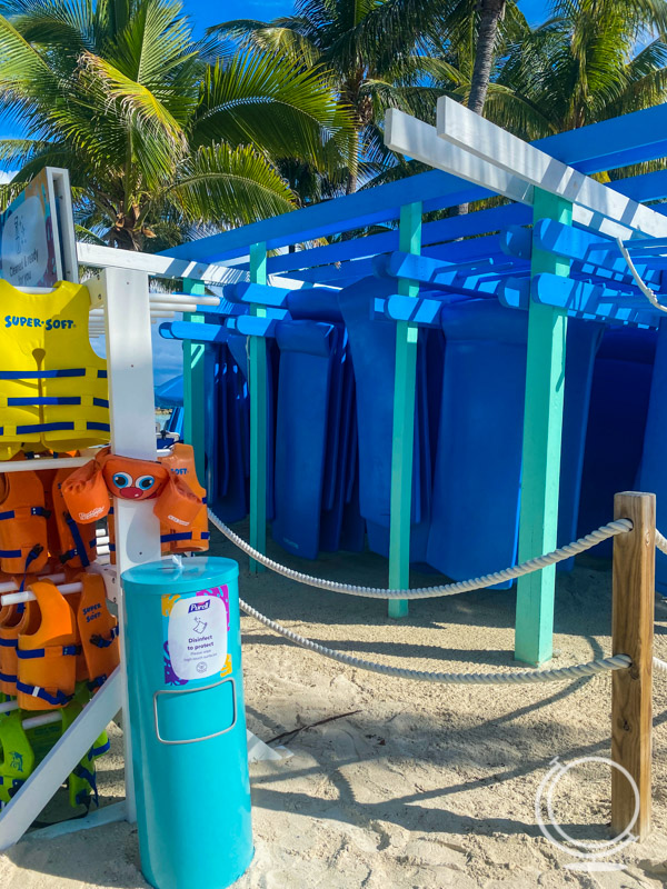 Raft rental area on Perfect Day at CocoCay