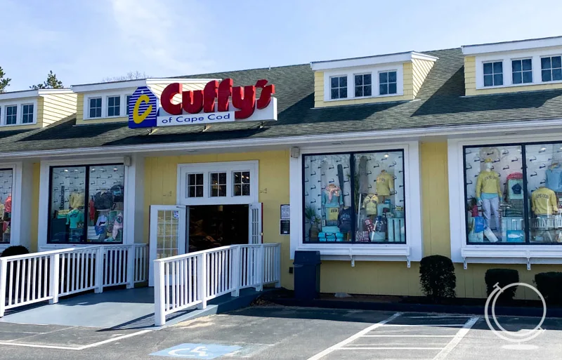 The exterior of Cuffy's gift shop - one of the best places for Cape Cod shopping