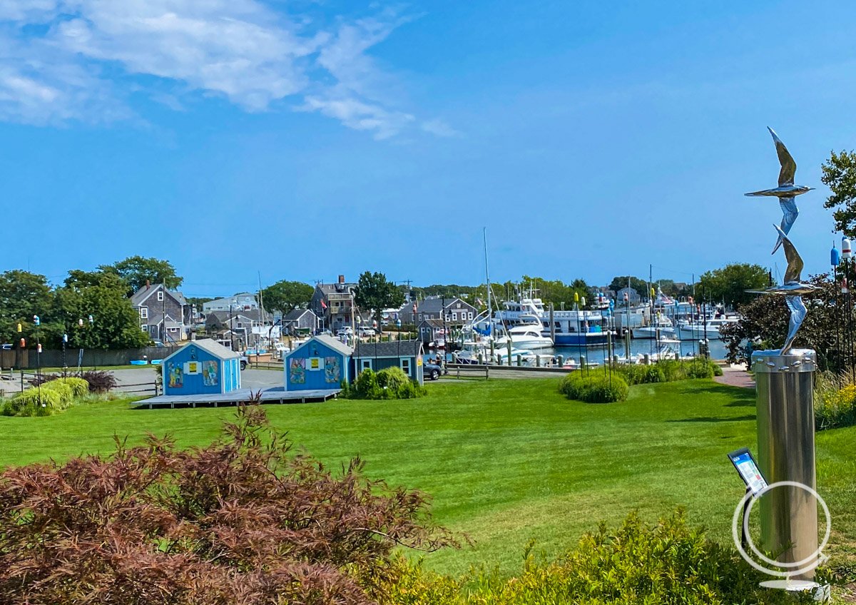 Artist shanties in Hyannis on the waterfront