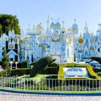 The exterior of It's a small world with no crowds