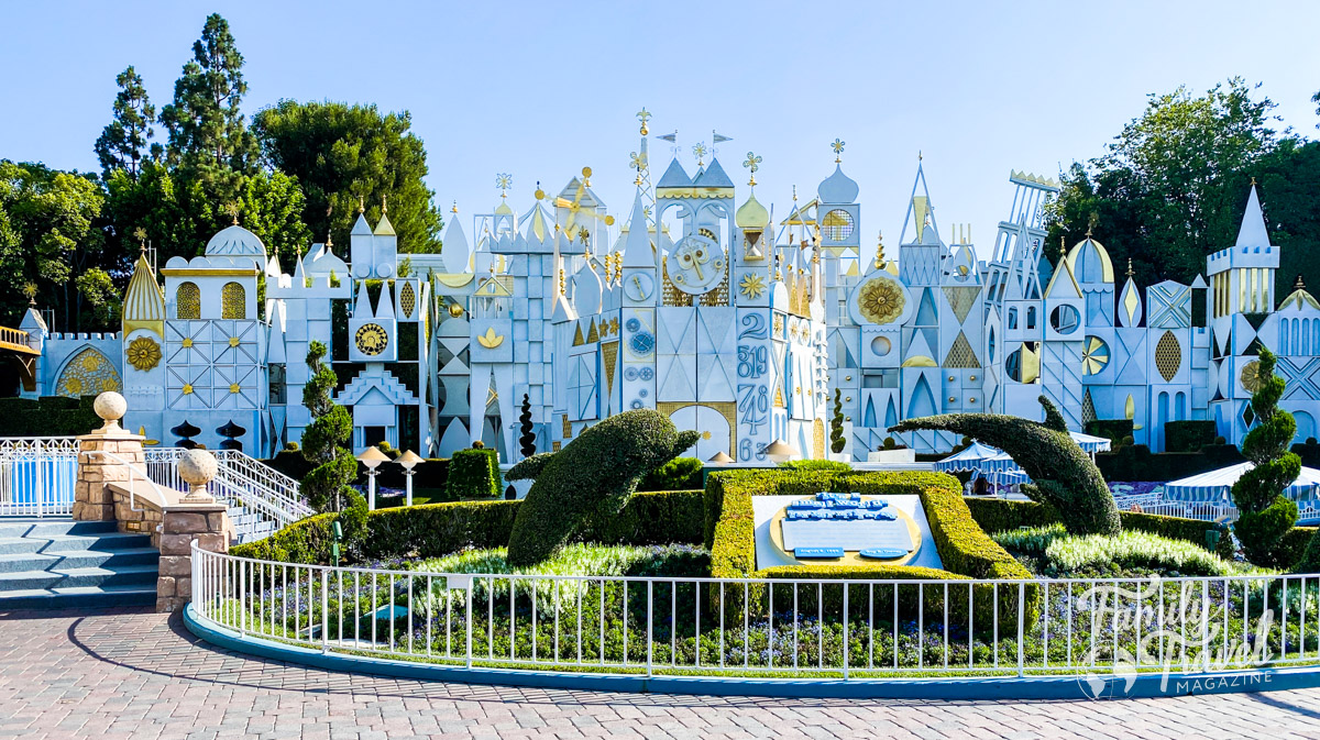 The exterior of It's a small world with no crowds 