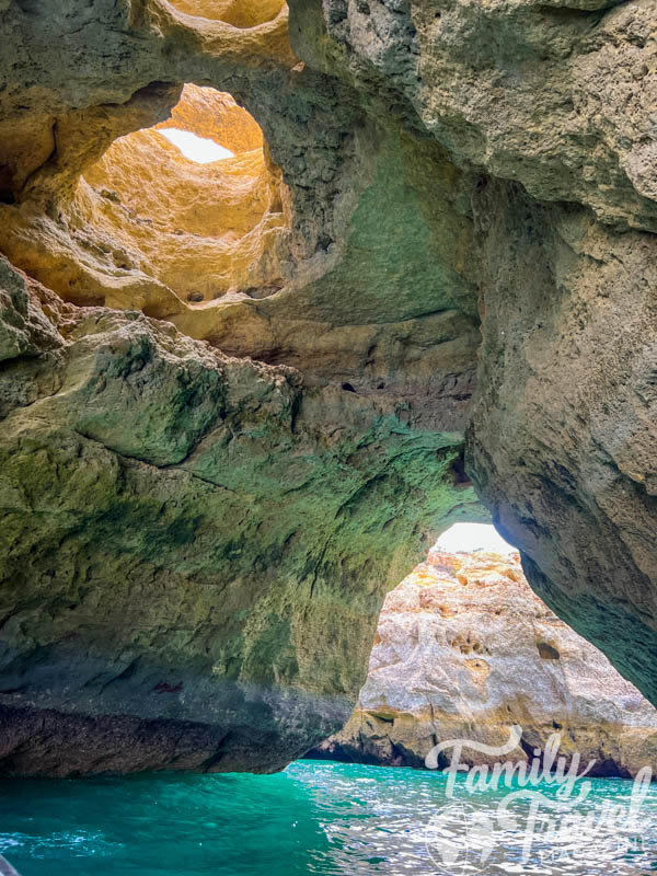 Cave with opening and natural skylight