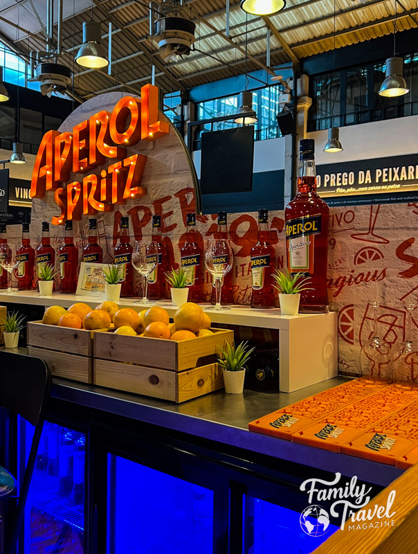 Aperol Spritz booth at the Time Out Market