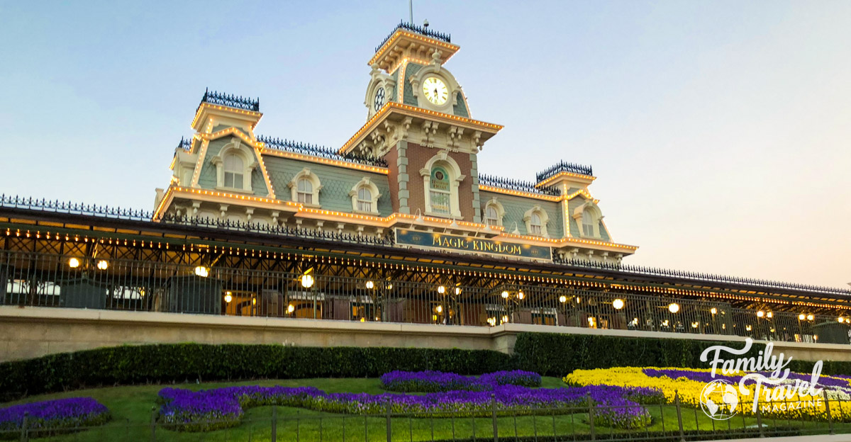 Magic Kingdom train station (Disney tips blog post)