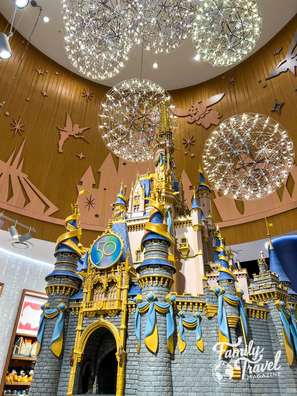 Castle model in Disney Store in MCO Terminal C