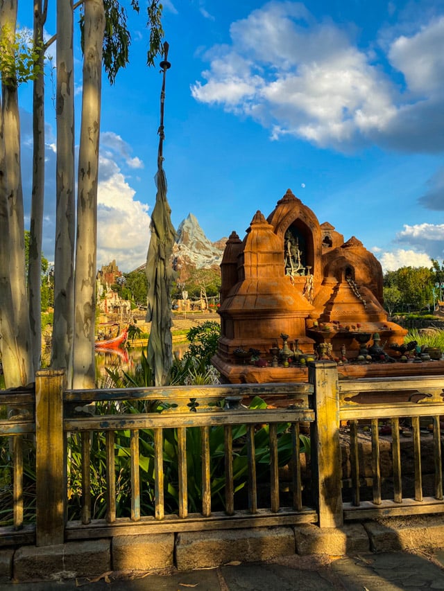 Animal Kingdom park with Expedition Everest in the background