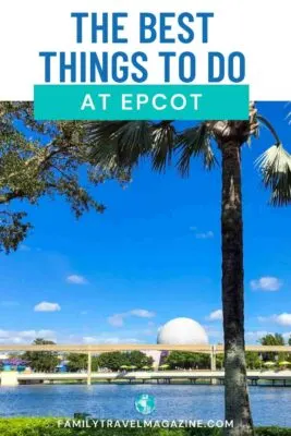 The Spaceship Earth EPCOT icon from the World Showcase 