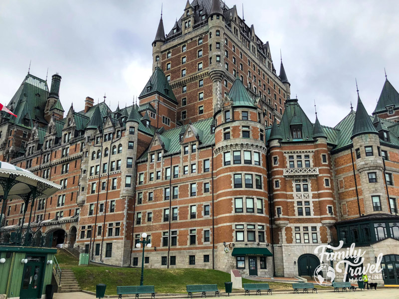 The Chateau Frontenac hotel from Dufferin Terrace