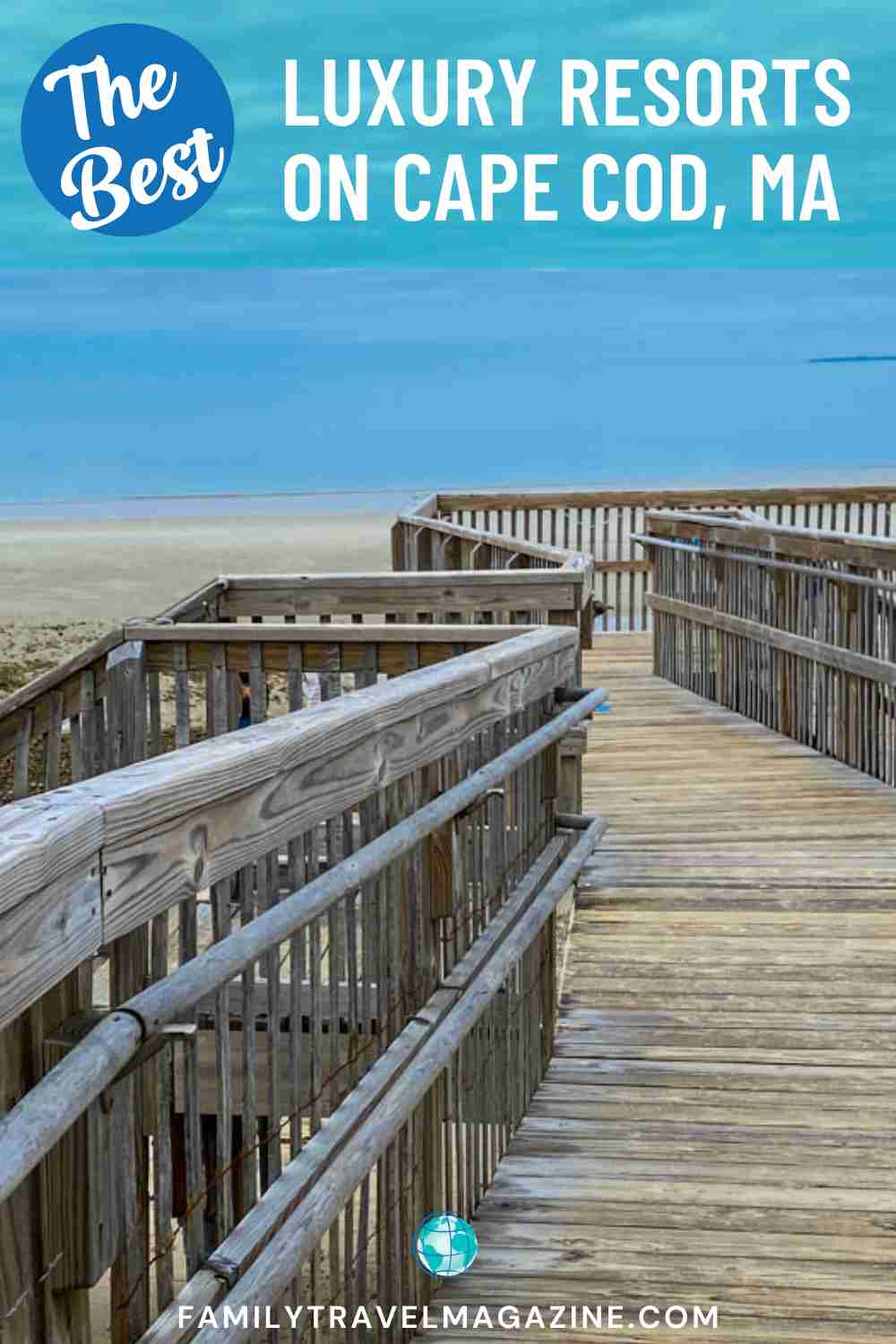 Wooden boardwalk leading to beach