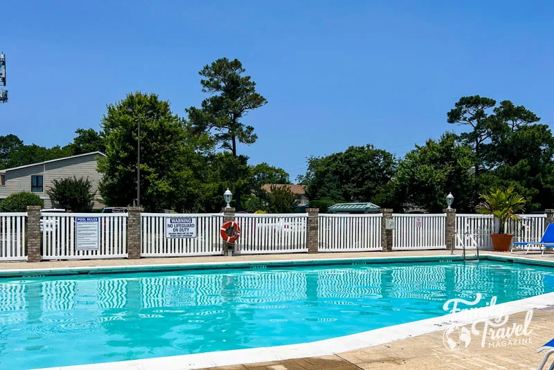 Outdoor pool at Hotel Bethany Beach 