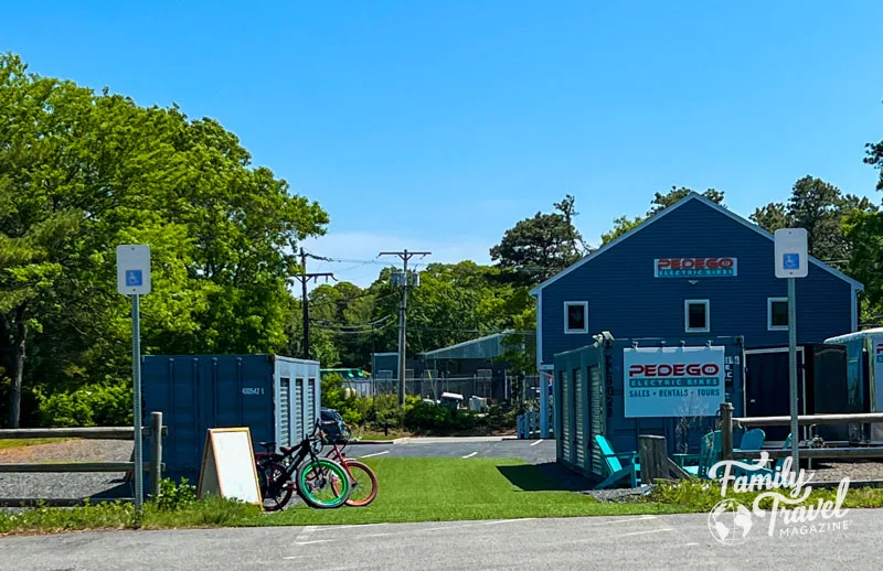 Pedego bike rental store entrance