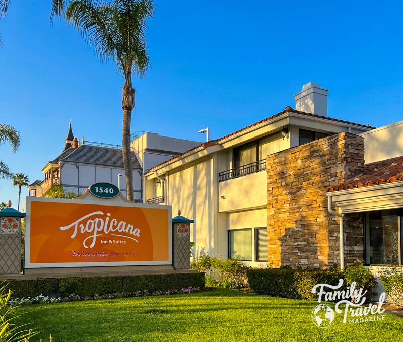 Tropicana Inn and Suites sign outside hotel 