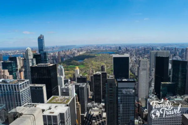 NYC Skyline with park in background