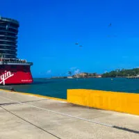 Virgin Voyages Scarlet Lady docked at Puerto Plata