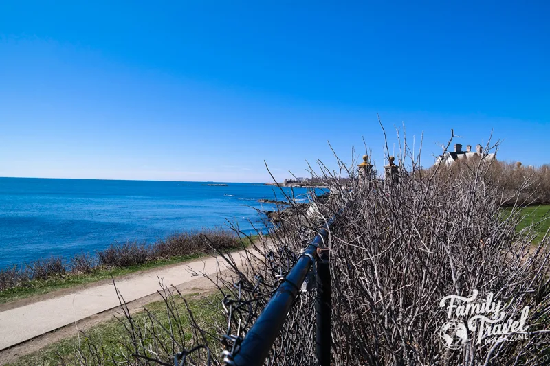 Cliff walk view of Atlantic Ocean