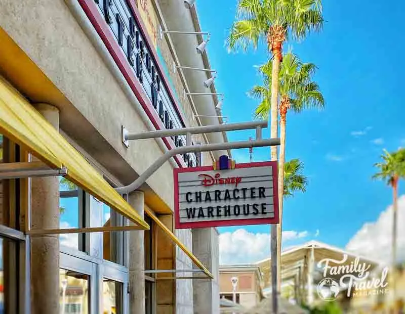 Exterior of Character Warehouse with palm trees