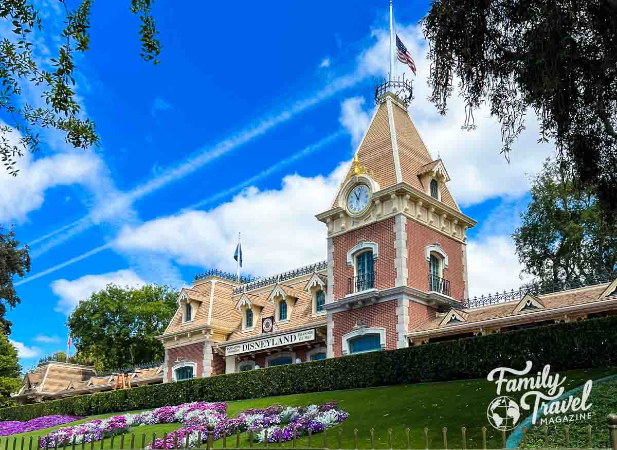 Disneyland Train Station at entrance of park 