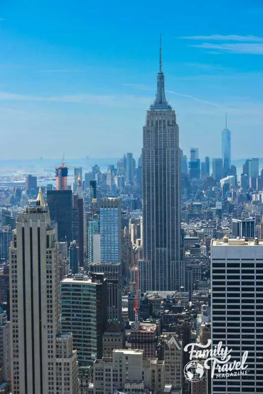 NYC skyline with view of Empire State Building