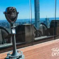 Tower viewer on observation deck