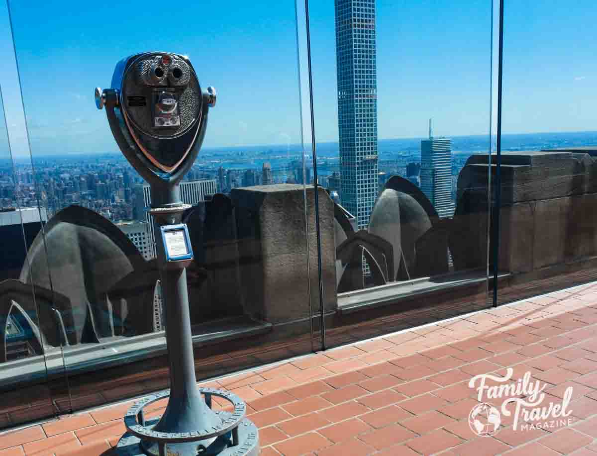 Tower viewer on observation deck