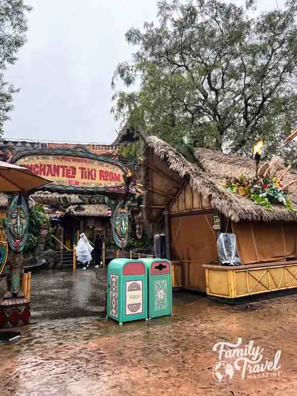 Enchanted Tiki Room in the rain 